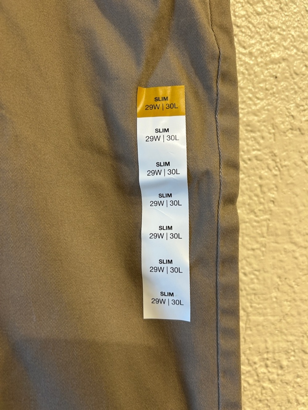 Sonoma Men's Chinos in Light Brown/Tan - Picture 2 of 7